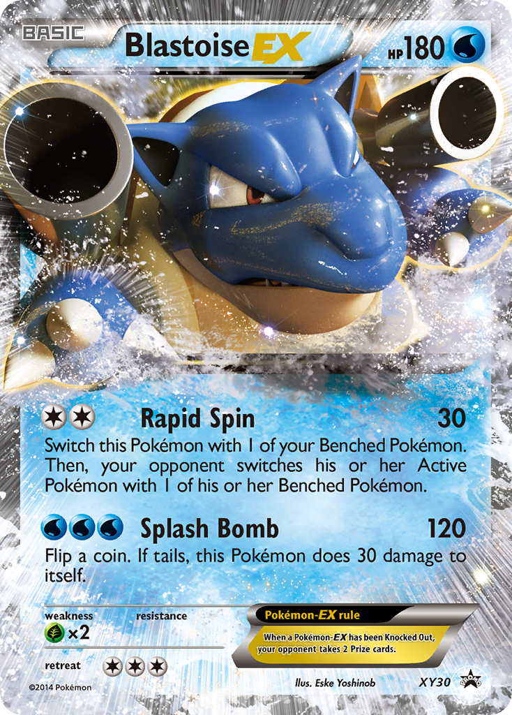 Blastoise-EX Pokémon Card XY30/211 from XY Black Star Promos