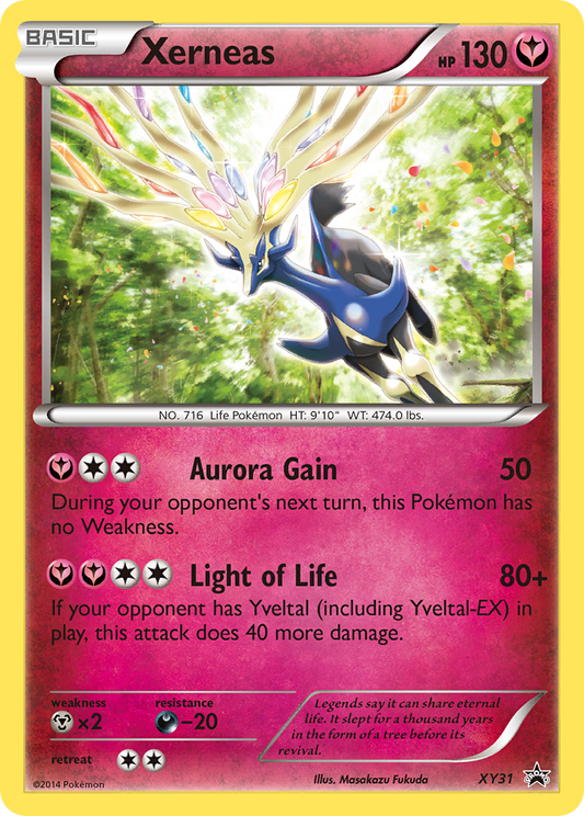Xerneas Pokémon Card XY31/211 from XY Black Star Promos