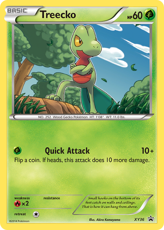 Treecko Pokémon Card XY36/211 from XY Black Star Promos