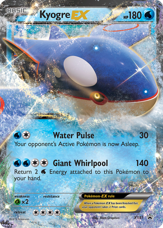 Kyogre-EX Pokémon Card XY41/211 from XY Black Star Promos