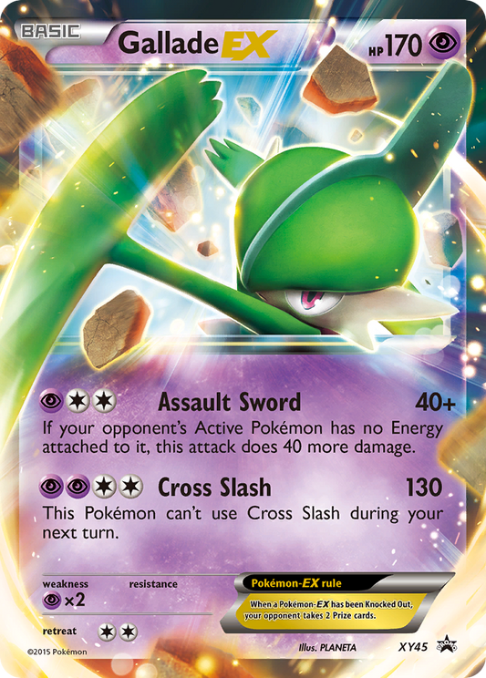 Gallade-EX Pokémon Card XY45/211 from XY Black Star Promos