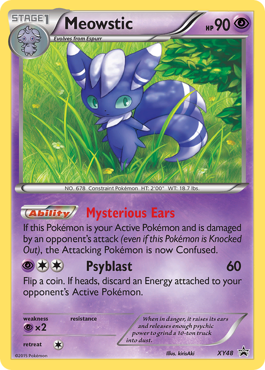 Meowstic Pokémon Card XY48/211 from XY Black Star Promos