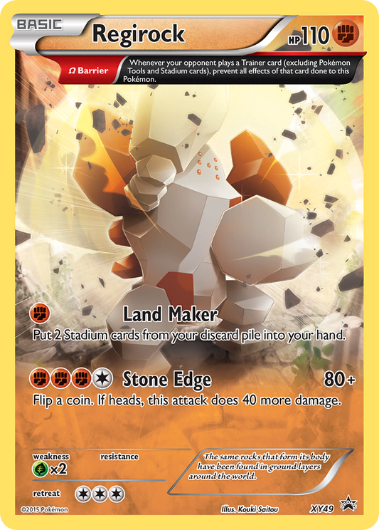 Regirock Pokémon Card XY49/211 from XY Black Star Promos