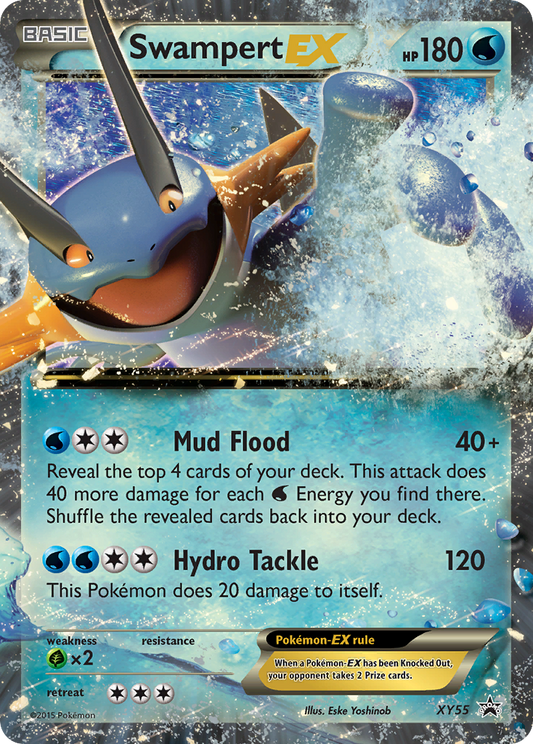 Swampert-EX Pokémon Card XY55/211 from XY Black Star Promos