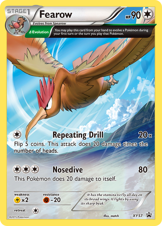 Fearow Pokémon Card XY57/211 from XY Black Star Promos