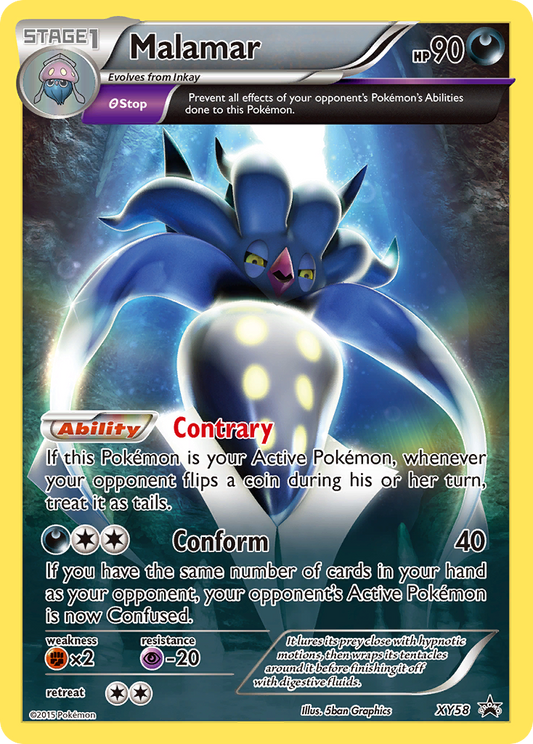 Malamar Pokémon Card XY58/211 from XY Black Star Promos