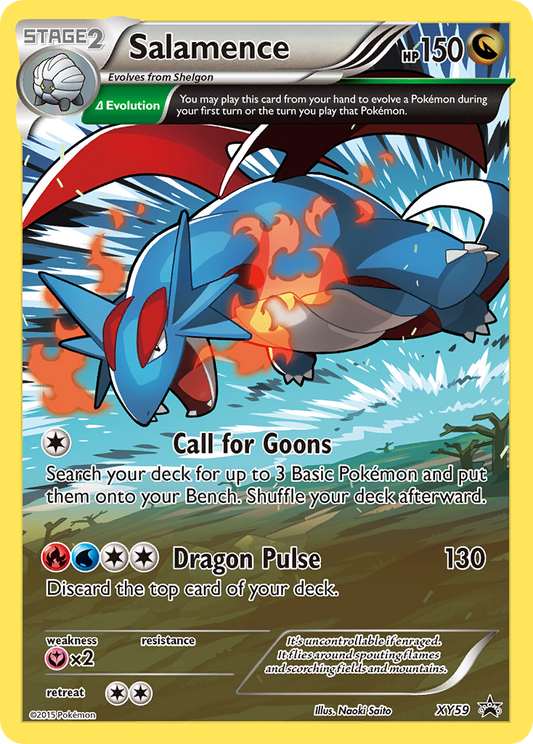Salamence Pokémon Card XY59/211 from XY Black Star Promos