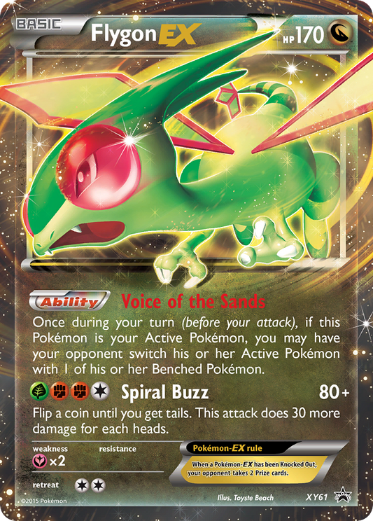 Flygon-EX Pokémon Card XY61/211 from XY Black Star Promos