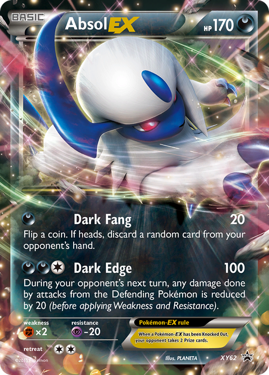 Absol-EX Pokémon Card XY62/211 from XY Black Star Promos