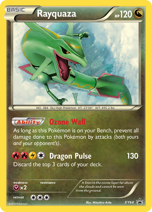 Rayquaza Pokémon Card XY64/211 from XY Black Star Promos