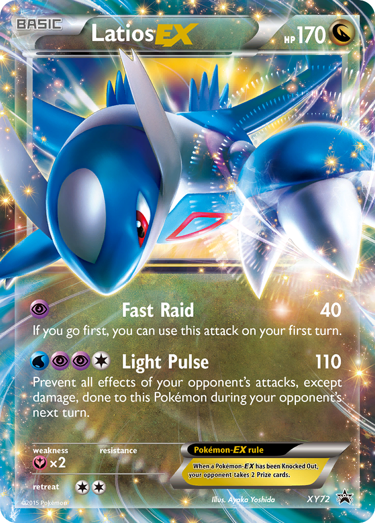 Latios-EX Pokémon Card XY72/211 from XY Black Star Promos