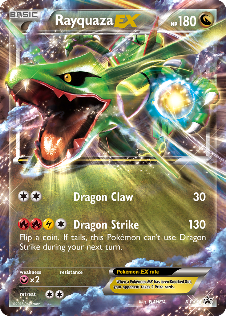 Rayquaza-EX Pokémon Card XY73/211 from XY Black Star Promos
