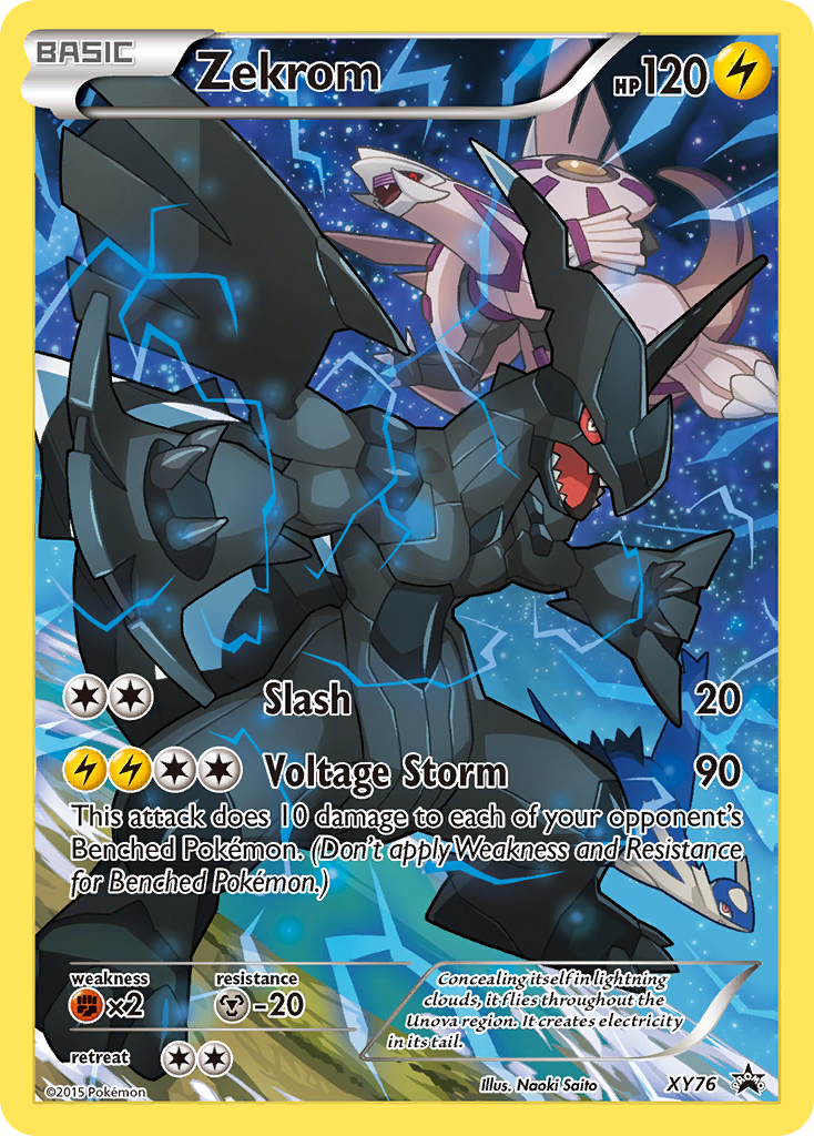 Zekrom Pokémon Card XY76/211 from XY Black Star Promos