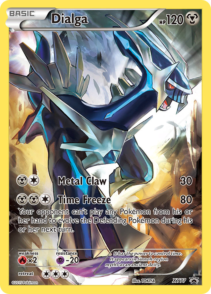 Dialga Pokémon Card XY77/211 from XY Black Star Promos