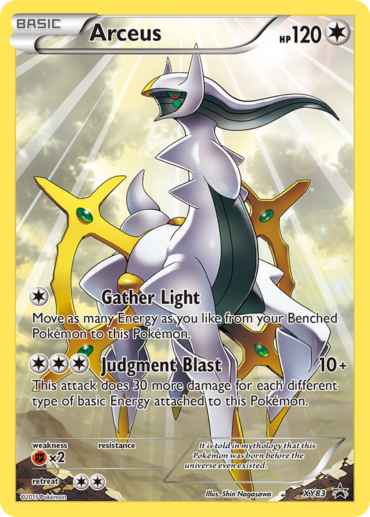 Arceus Pokémon Card XY83/211 from XY Black Star Promos
