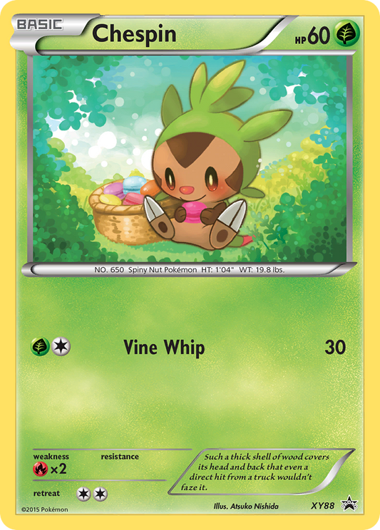 Chespin Pokémon Card XY88/211 from XY Black Star Promos