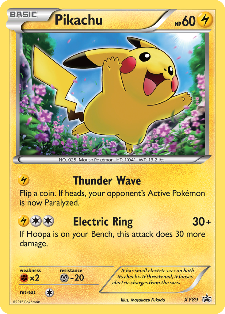 Pikachu Pokémon Card XY89/211 from XY Black Star Promos