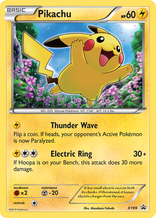 Pikachu Pokémon Card XY89/211 from XY Black Star Promos