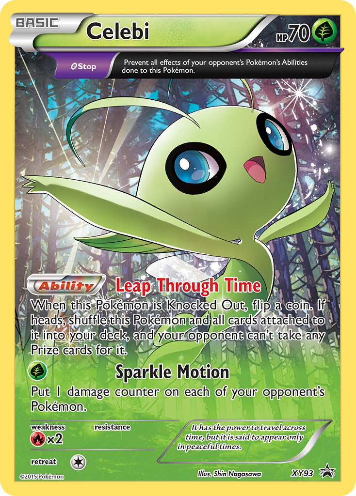 Celebi Pokémon Card XY93/211 from XY Black Star Promos