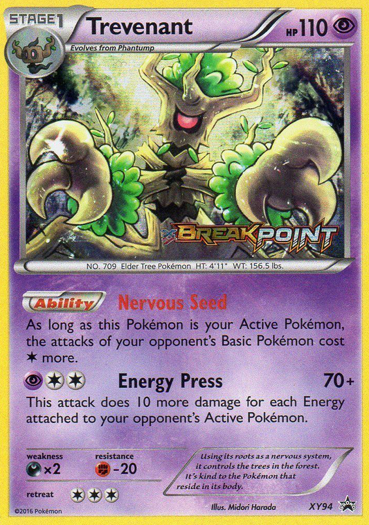 Trevenant Pokémon Card XY94/211 from XY Black Star Promos