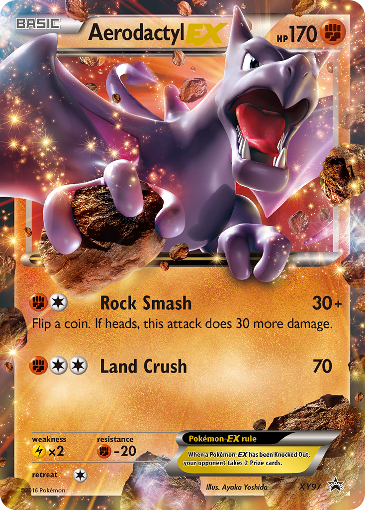 Aerodactyl-EX Pokémon Card XY97/211 from XY Black Star Promos